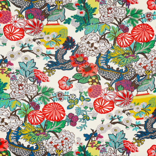Schumacher Chiang Mai Dragon Fabric